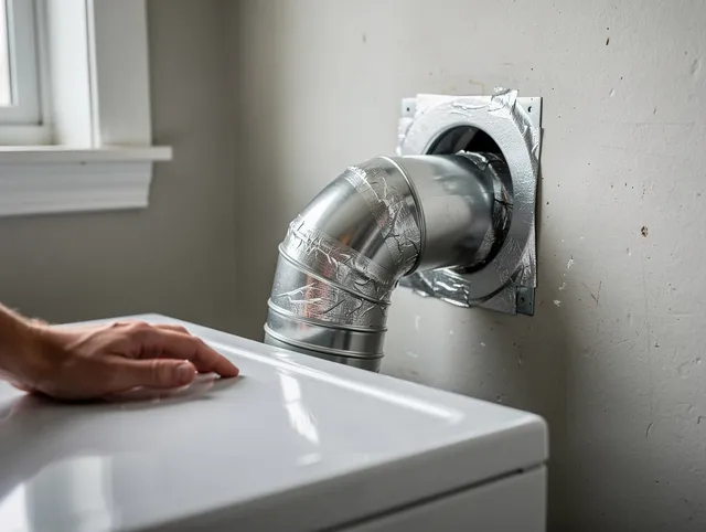 Hopkinton Dryer Vent Cleaning expert performing professional dryer vent repair and installation in Hopkinton
