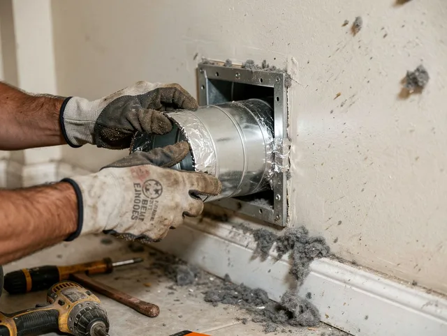 Professional dryer vent repair and installation by Hopkinton Dryer Vent Cleaning in Hopkinton